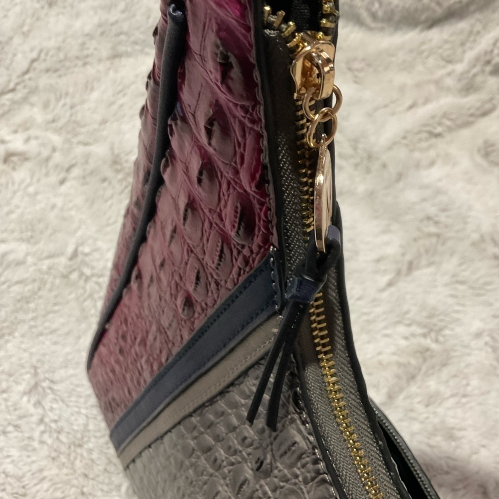 MIA K Collection Faux Tri-Colored Crocodile Large Bag - Picture 6 of 9